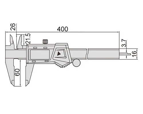 Штангенциркуль цифровой ШЦЦ 0-300 мм, 0.01 мм, губки 60 мм INSIZE 1103-300, арт. 22547: фото 2