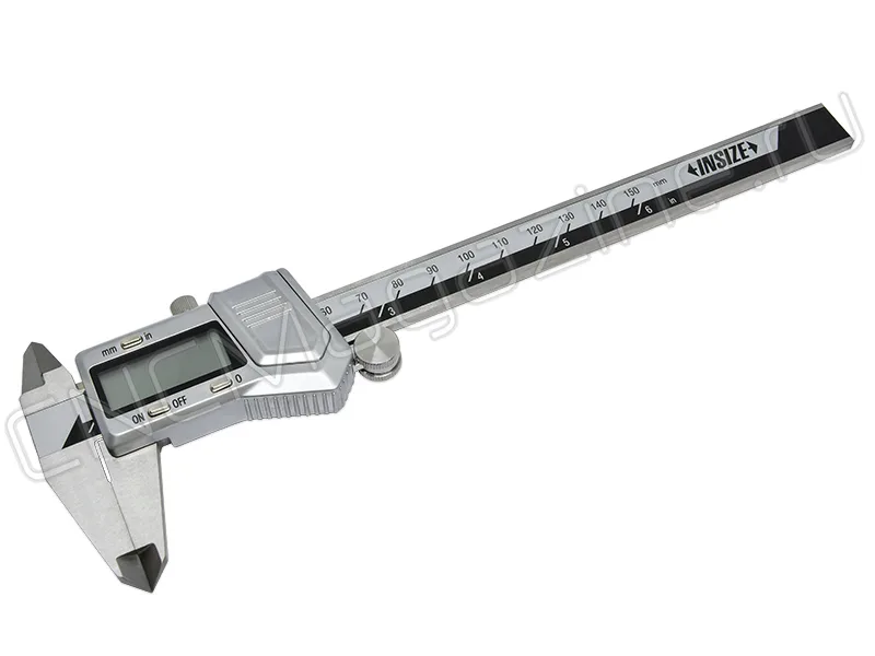 Штангенциркуль цифровой (оцинкованный корпус) ШЦЦ-1 0-150 мм, 0.01 мм, губки 40 мм INSIZE 1114-150A, арт. 22557