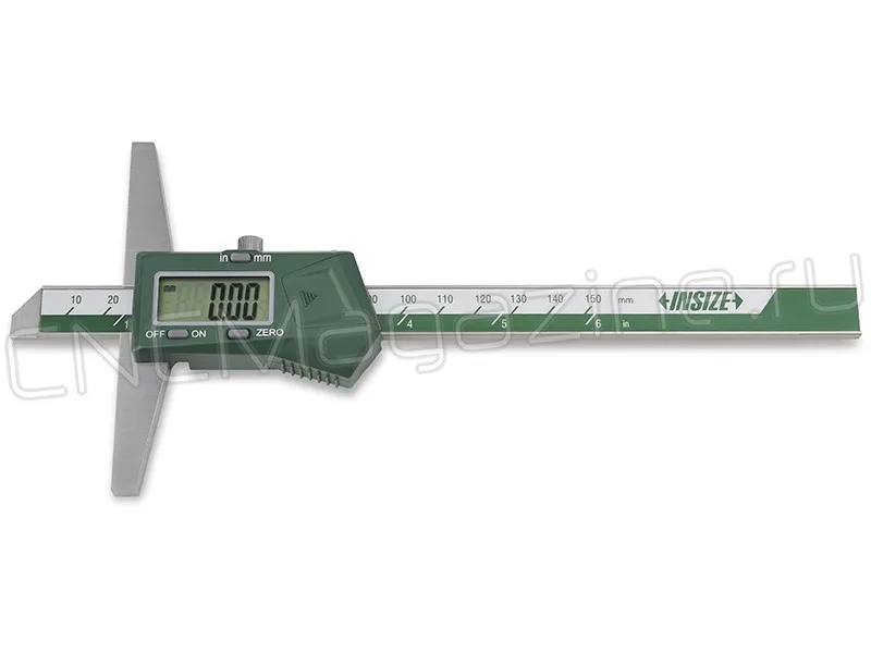 Штангенглубиномер цифровой ШГЦ 0-150 мм, 0.01, 100 мм INSIZE 1141-150A, арт. 22585
