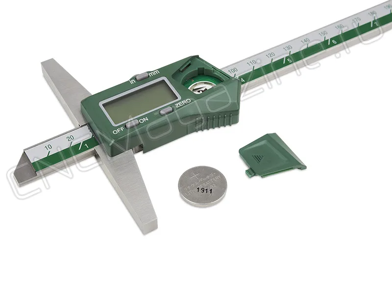 Штангенглубиномер цифровой ШГЦ 0-200 мм, 0.01, 100 мм INSIZE 1141-200A, арт. 22586: фото 4