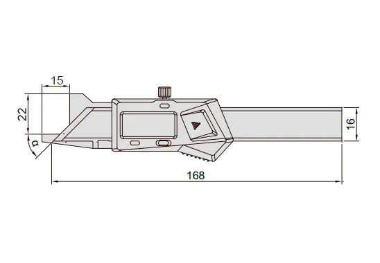 Фаскомер цифровой 45°, 0-10 мм, 0.01 мм INSIZE 1180-6, арт. 22772: фото 2