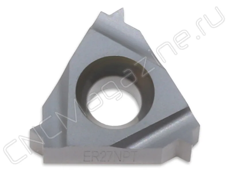 11ER27NPT DM215 пластина резьбовая твердосплавная, американская коническая трубная резьба 60° (NPT) DaoQin, арт. 26454