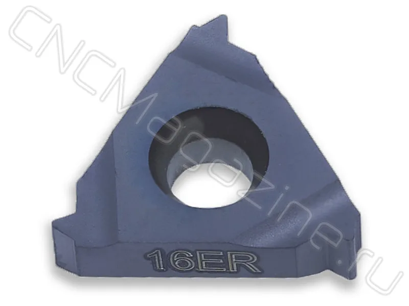 16ER1.75ISO MK910 пластина резьбовая твердосплавная, метрическая резьба полный профиль 60° Microbor, арт. 19019