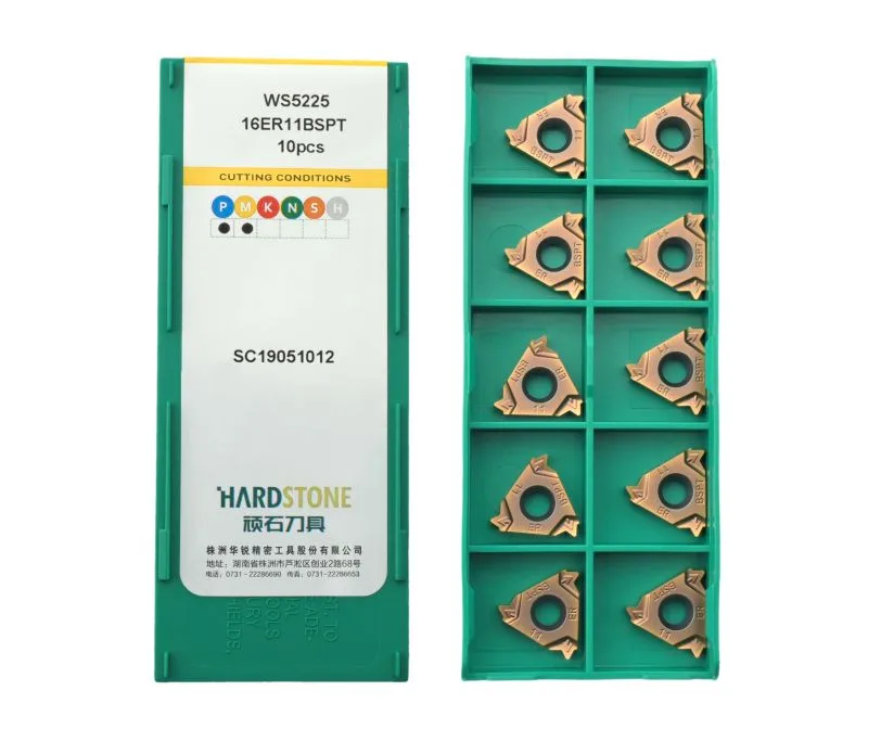 Пластина резьбовая BSPT (Британский стандарт) полного профиля, угол 55° HARDSTONE 16ER-11BSPT-WS5225, арт. 00066581: фото 2