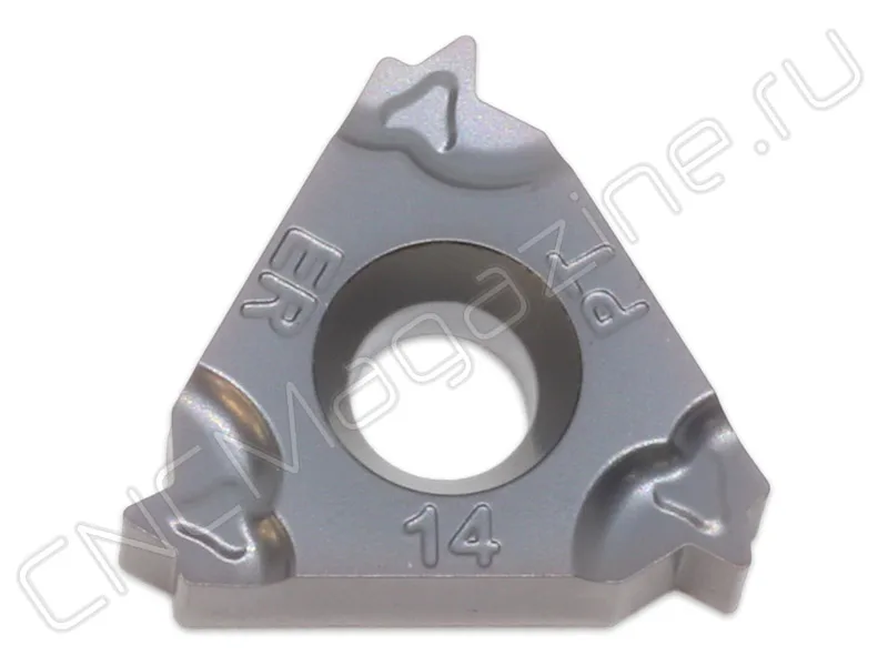 16ER14NPT-TC IM7325 пластина резьбовая твердосплавная, американская коническая трубная резьба 60° (NPT) Intool, арт. 12926