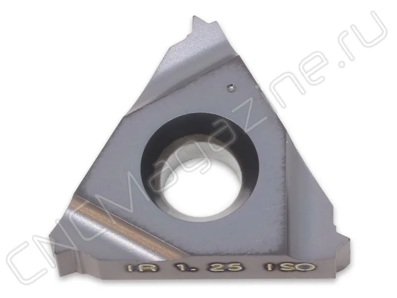 16IR1.25ISO IC908 пластина резьбовая твердосплавная, метрическая резьба полный профиль 60° MSD, арт. 23476