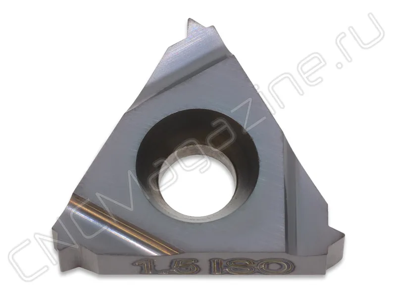 16IR1.5ISO MK910 пластина резьбовая твердосплавная, метрическая резьба полный профиль 60° Microbor, арт. 18222