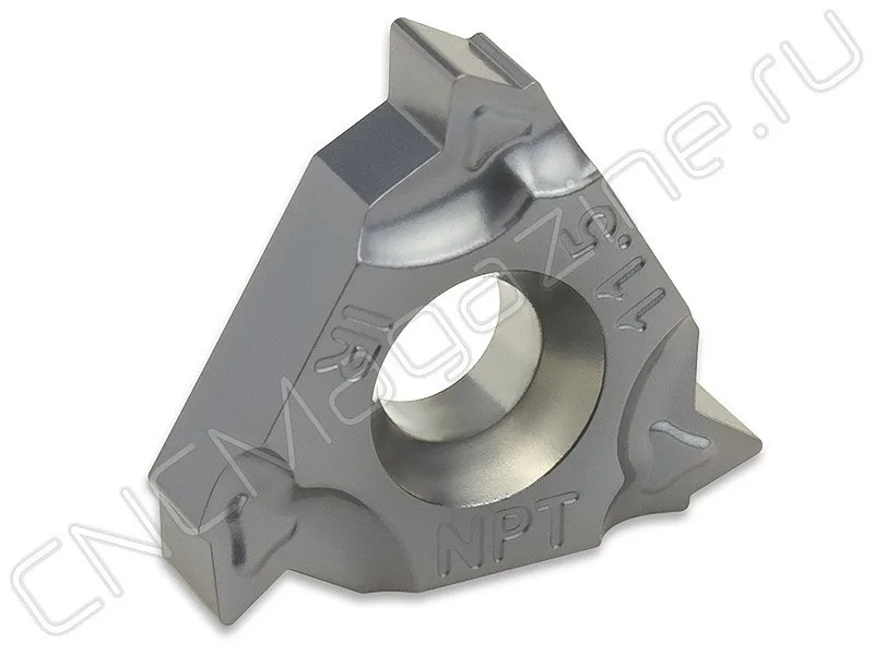 16IR11.5NPT-TC IM7325 пластина резьбовая твердосплавная, американская коническая трубная резьба 60° (NPT) Intool, арт. 12930