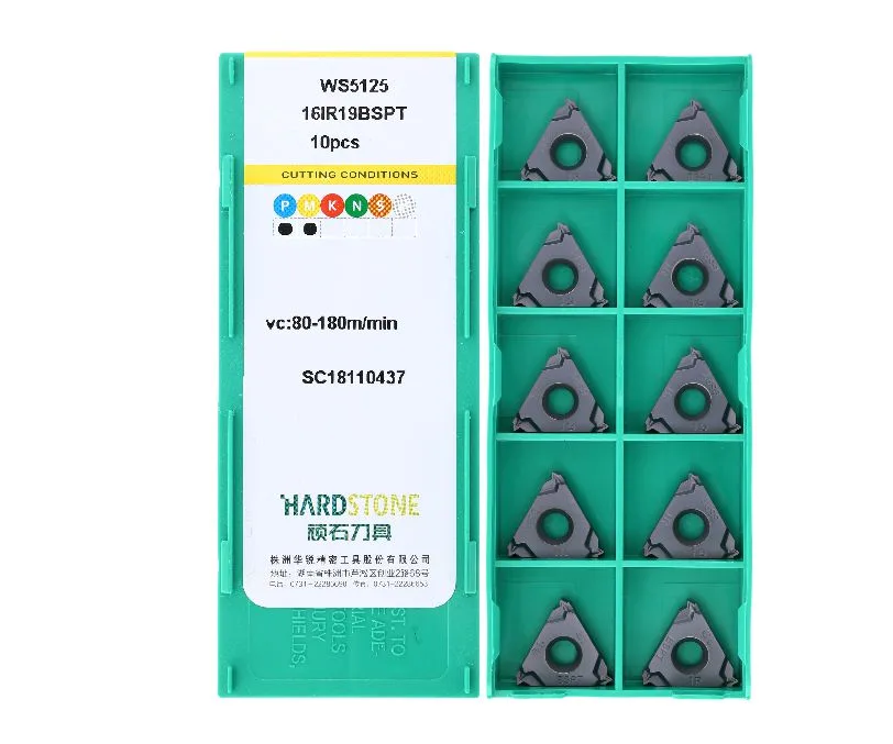 Пластина резьбовая BSPT (Британский стандарт) полного профиля, угол 55° HARDSTONE 16IR-19BSPT-WS5125, арт. 00058312: фото 2
