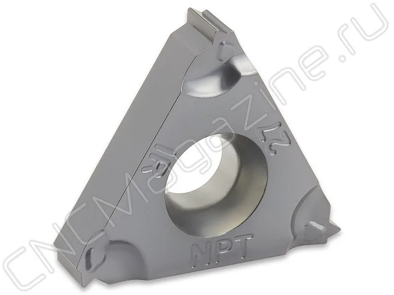 16IR27NPT-TC IM7325 пластина резьбовая твердосплавная, американская коническая трубная резьба 60° (NPT) Intool, арт. 12933