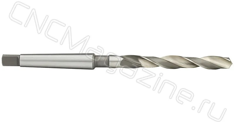 Сверло с коническим хвостовиком конус Морзе №1, 8 мм (8x75x156 HSS DIN345) 170008001 CNCM, арт. 18247