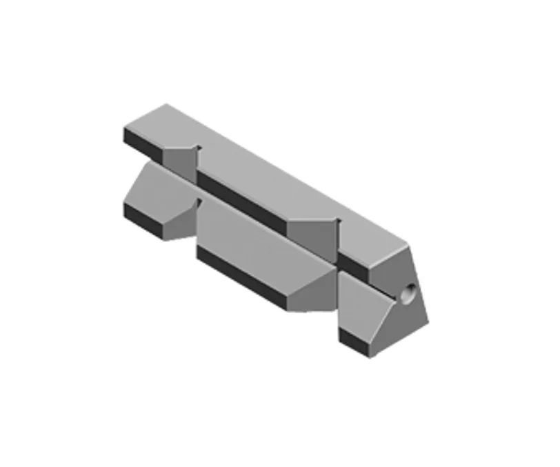 Комплект губок быстросменных закаленных призматических тисков StandardFLEX 1А-2 GERARDI 230F-2, арт. 00117811