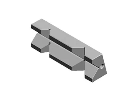 Губка быстросменная закаленная призматическая тисков StandardFLEX 1А-5 GERARDI 230F-5, арт. 24315