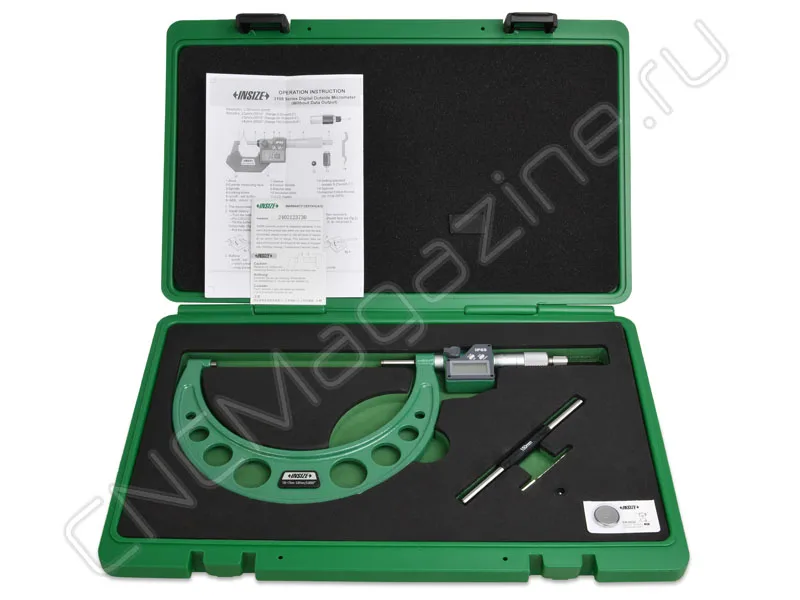 Микрометр цифровой 150-175 мм, 0.001 мм, IP65 INSIZE 3108-175A, арт. 28477: фото 4