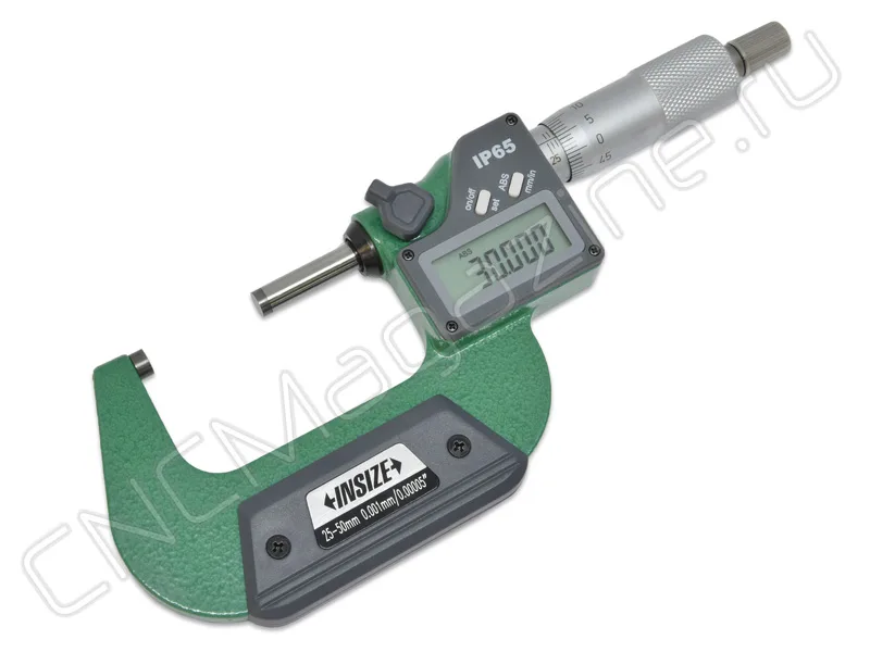 Микрометр цифровой 25-50 мм, 0.001 мм, IP65 INSIZE 3108-50A, арт. 28472