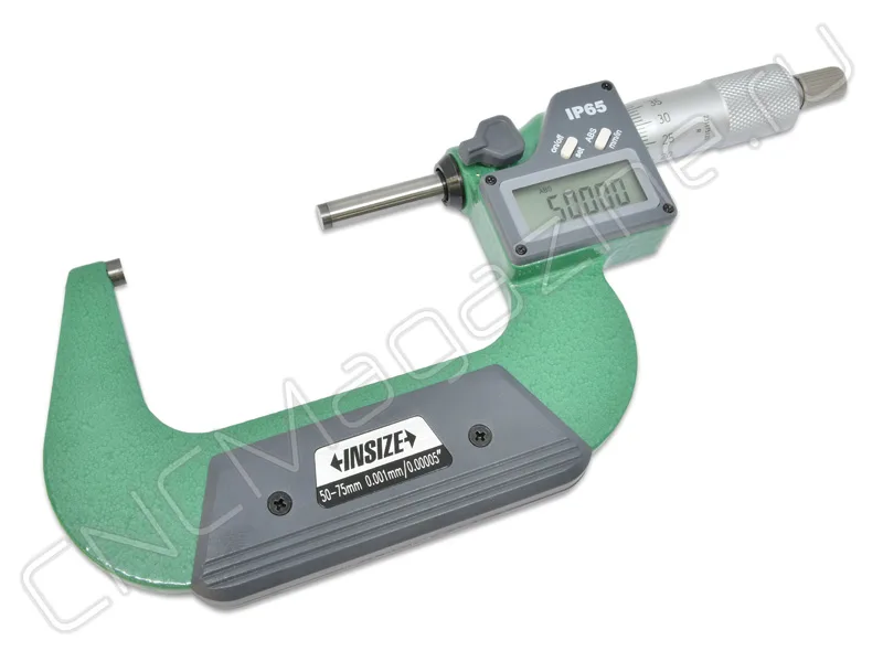 Микрометр цифровой 50-75 мм, 0.001 мм, IP65 INSIZE 3108-75A, арт. 28473