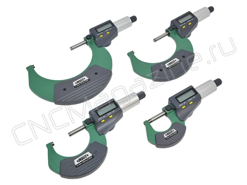Микрометр цифровой МКЦ 0-100 мм, 0.001 мм, (4 шт) набор INSIZE 3109-1004A, арт. 28485: фото 2