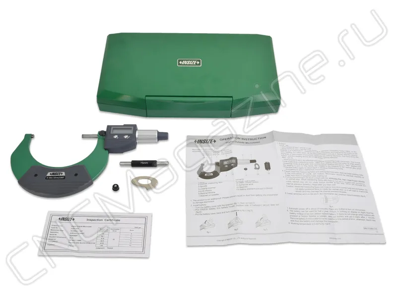 Микрометр цифровой МКЦ 75-100 мм, 0.001 мм INSIZE 3109-100A, арт. 22596: фото 4