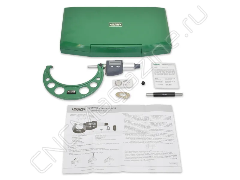 Микрометр цифровой МКЦ 100-125 мм, 0.001 мм INSIZE 3109-125A, арт. 28481: фото 3