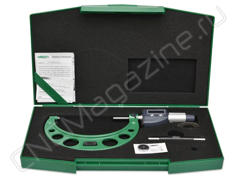Микрометр цифровой МКЦ 100-125 мм, 0.001 мм INSIZE 3109-125A, арт. 28481: фото 4