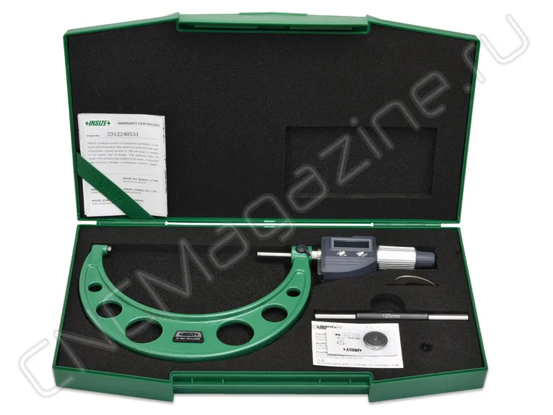 Микрометр цифровой МКЦ 125-150 мм, 0.001 мм INSIZE 3109-150A, арт. 28482: фото 4