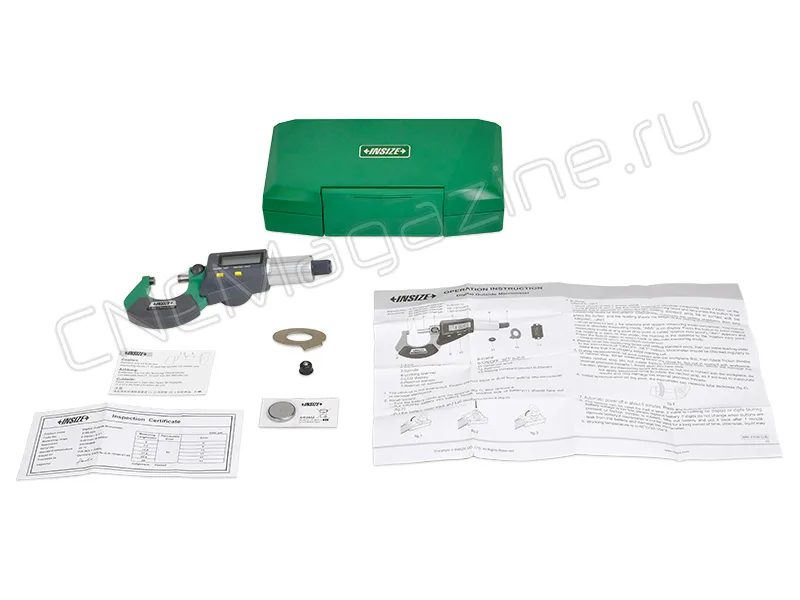 Микрометр цифровой МКЦ 0-25 мм, 0.001 мм INSIZE 3109-25A, арт. 22592: фото 3