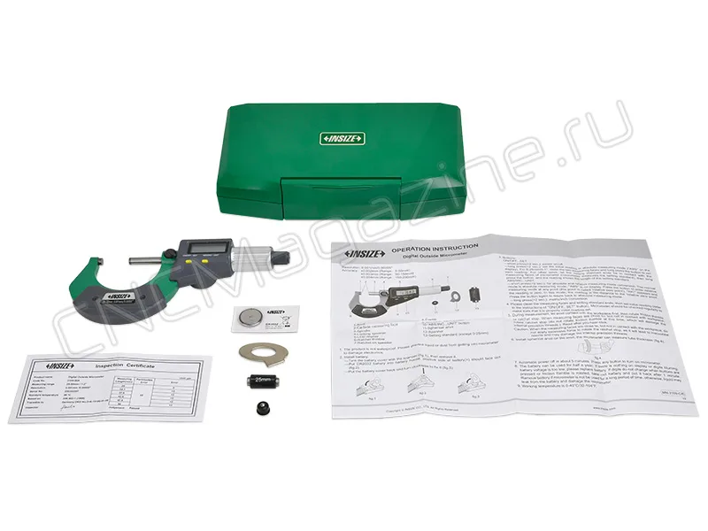 Микрометр цифровой МКЦ 25-50 мм, 0.001 мм INSIZE 3109-50A, арт. 22593: фото 3
