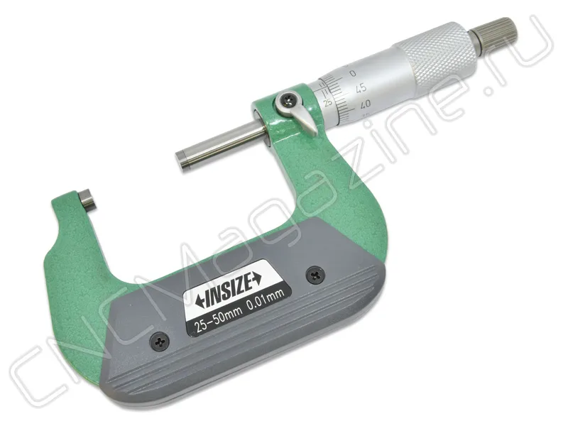 Микрометр гладкий 25-50 мм, 0.01 мм, Тип A INSIZE 3202-50A, арт. 28662