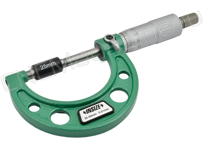 Микрометр МК 25-50 мм, 0.01 мм Тип Б INSIZE 3203-50A, арт. 22599