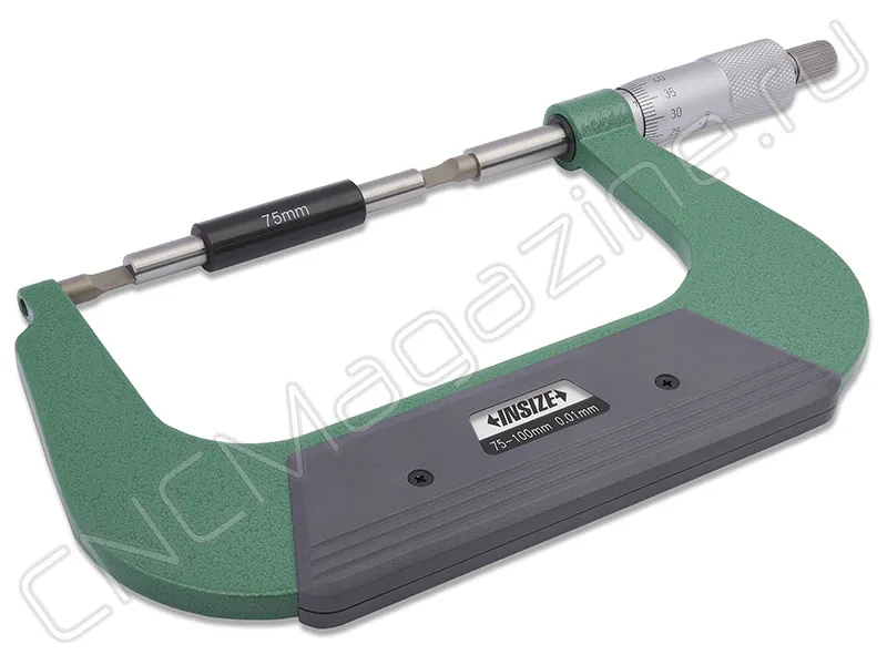 Микрометр лезвийный МКЛ (6.5x0.75mm) 75-100 мм, 0.01 мм INSIZE 3232-100A, арт. 22637