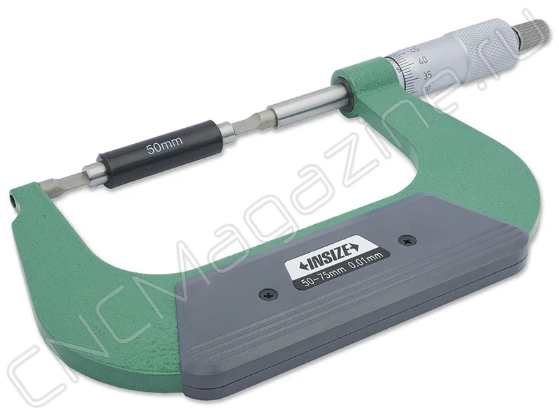 Микрометр лезвийный МКЛ (6.5x0.75mm) 50-75 мм, 0.01 мм INSIZE 3232-75A, арт. 22636