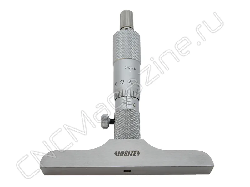Глубиномер микрометрический ГМ 0-75 мм, 0.01 мм INSIZE 3240-75, арт. 28461