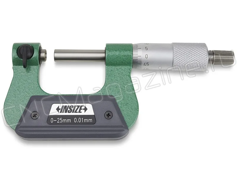 Микрометр резьбовой МВМ 0-25 мм, 0.01 мм (с насадками) INSIZE 3281-S25, арт. 22752