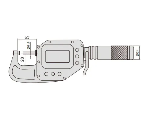 Микрометр цифровой высокоточный МКЦ 25-50 мм, 0.0002 мм, IP65 INSIZE 3350-50, арт. 28469: фото 2