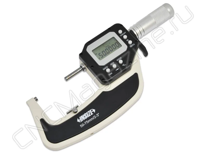 Микрометр цифровой высокоточный МКЦ 50-75 мм, 0.0002 мм, IP65 INSIZE 3350-75, арт. 28470