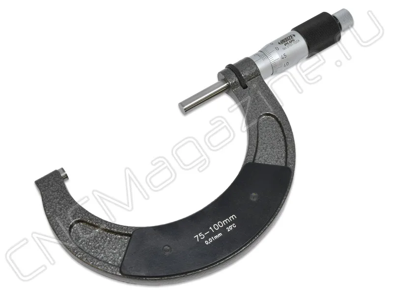 Микрометр 75-100 мм, 0.01 мм INSIZE 3701-100A, арт. 28488