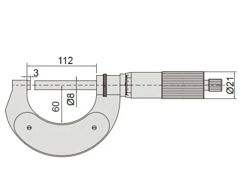 Микрометр 75-100 мм, 0.01 мм INSIZE 3701-100A, арт. 28488: фото 2