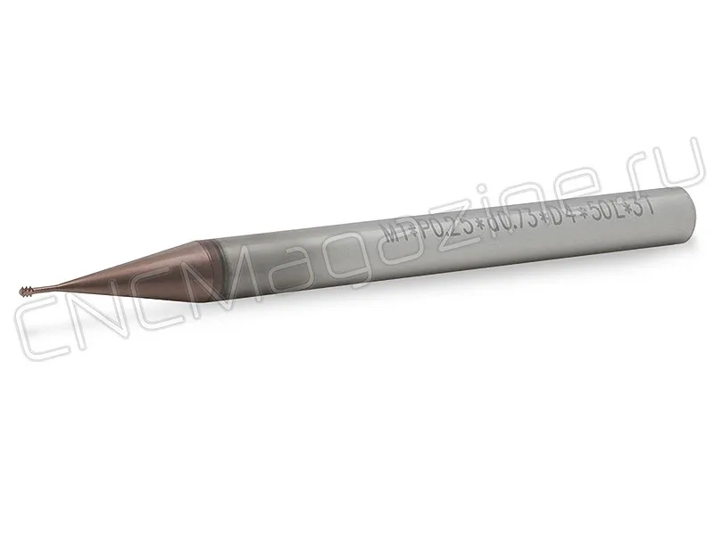 резьбофреза твердосплавная CNCM 3T-M1.0X0.25-D4, арт. 18178
