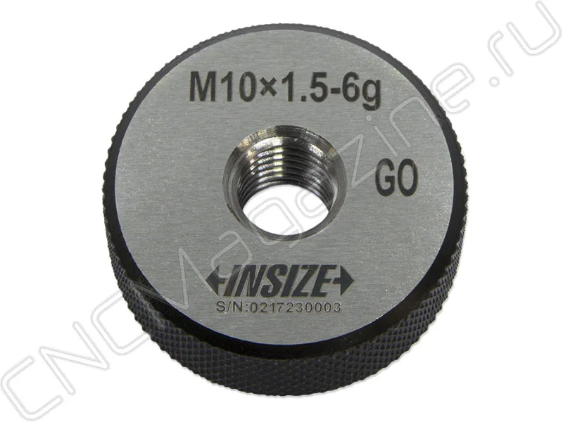 Калибр-кольцо резьбовое M10х1.5 ПР INSIZE 4120-10, арт. 22755