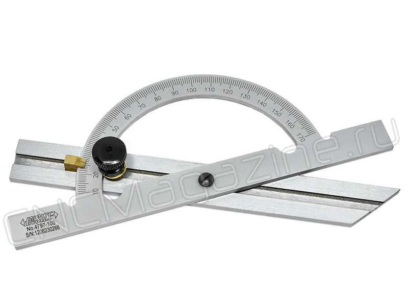 Угломер нониусный 100х150 мм, 10-170°, 1° INSIZE 4797-100, арт. 22834