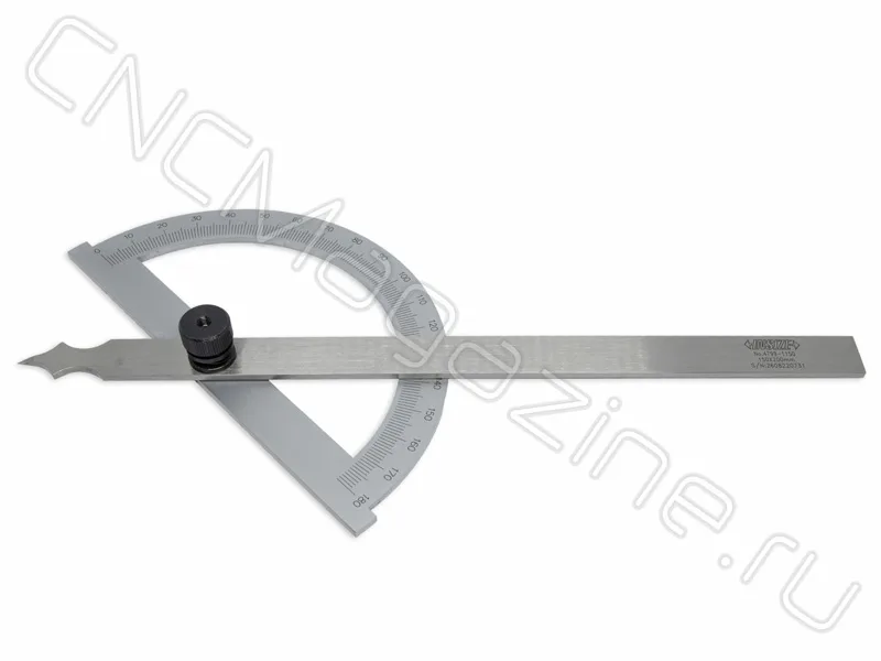 Угломер нониусный 150х200 мм, 0-180°, 1° INSIZE 4799-1150, арт. 22743