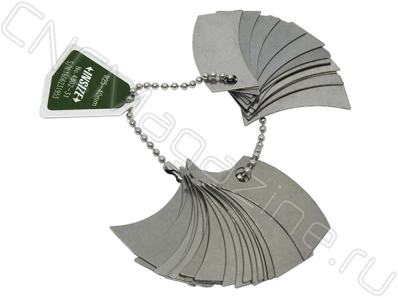 Радиусный шаблон 25-40 мм INSIZE 4802-31, арт. 22770