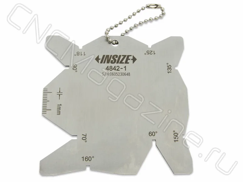 Шаблон угла заточки сверл INSIZE 4842-1, арт. 22779