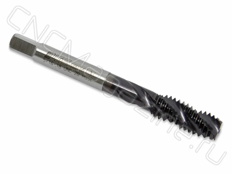 Метчик 5/16"-18 UNC HSS-E 6H спиральная канавка 38°, TiAlN (TA02UNC0516) WILSON, арт. 05130