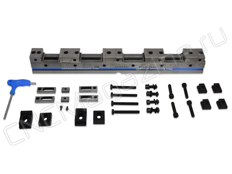 Тиски станочные многоместные MultiFLEX со ступенчатыми губками GERARDI 606-1x600, арт. 27911: фото 3