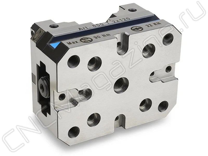 Тиски самоцентрирующиеся 5-осевые Gerardi 650-2x120 Compact Grip ART.650-2X120 22199: фото 2