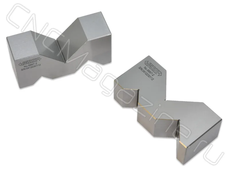Набор V-образных блоков 75x24x35 мм, 2 шт INSIZE 6887-2, арт. 28598
