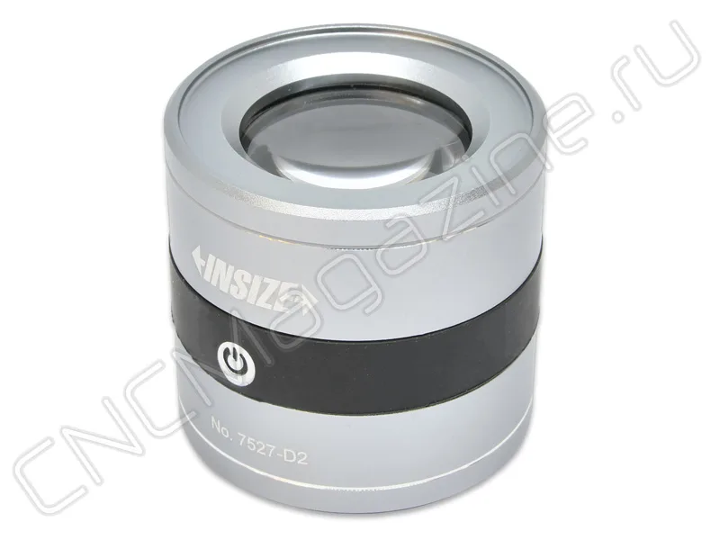 Лупа измерительная (с подсветкой) 10X INSIZE 7527-D2, арт. 27658