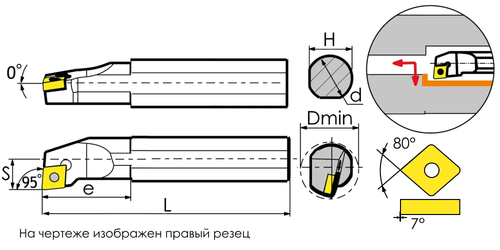 Державка расточная 00118275 SANT A25R-SCLCL09
