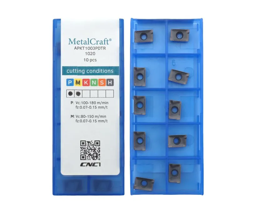 Пластина фрезерная MetalCraft APKT1003PDTR-1020, арт. 00090628: фото 2
